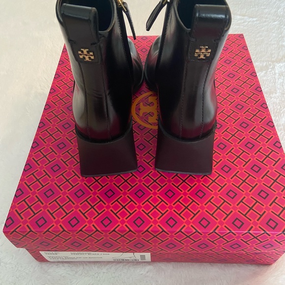 COPY - Tory Burch Black Leather Boots - Picture 4 of 6